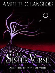 A cellular willow stands before a sky of total darkness, a red glow burning upon the horizon. Rooted within an organic hellscape, its tentacular branches waver through the blackness of reality, the color of its form bleeding away as though caught in the wind. Three distant rings of light burn upon the void above, like stars long-since imploded into black holes.